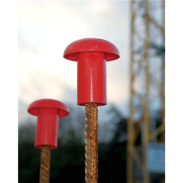 Embout de sécurité rouge pour diamètre 8 à 20 mm Sac de 125