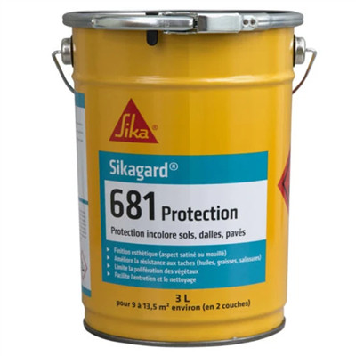 Imprégnation incolore pour sols et façades extérieures - Sikagard 681 Protection - 3,00 LTR