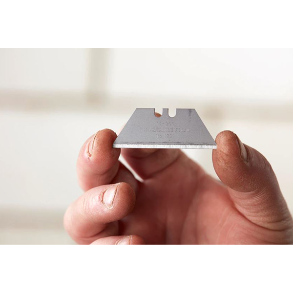 Lame trapézoïdale réversible 1991 pour couteaux Stanley - Longueur 50 mm - Lot de 10