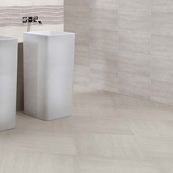 Carrelage sol intérieur effet métal TOWN SILK -  - x ép.