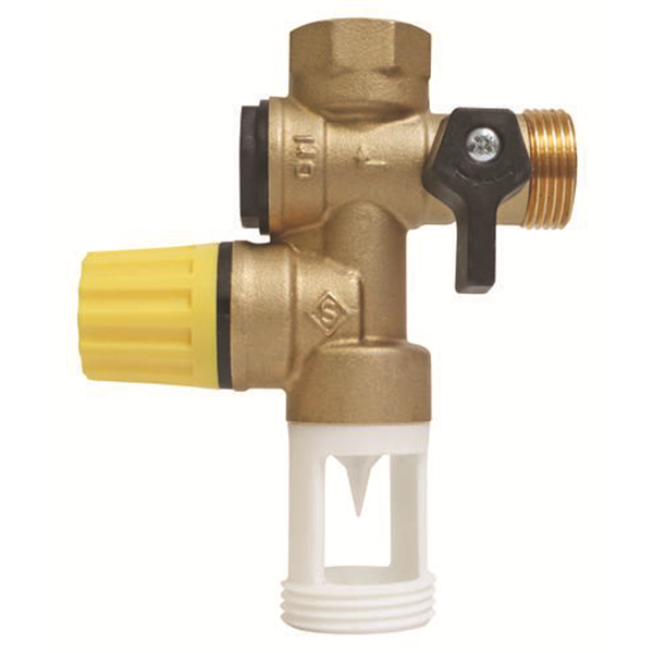 Groupe de Sécurité NF 3/4" à garde d'air droite - Siège téflon pour eau calcaire