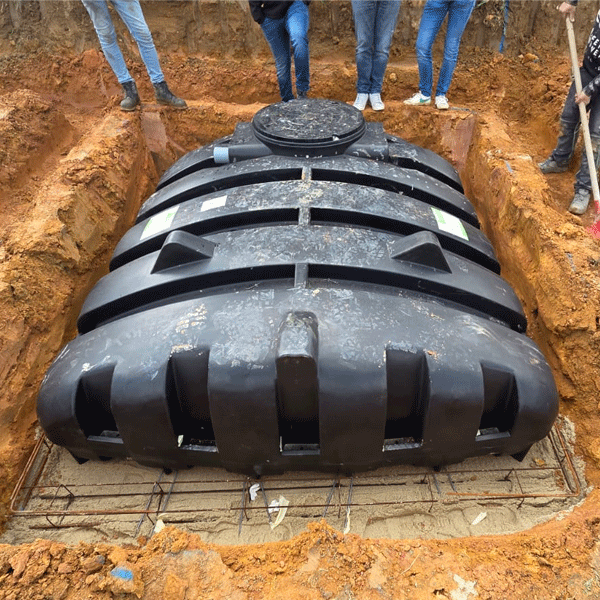 Cuve plate de récupération des eaux de pluie avec filtration - Pack'Eau PLSPK - Capacité 3000,0 ltr