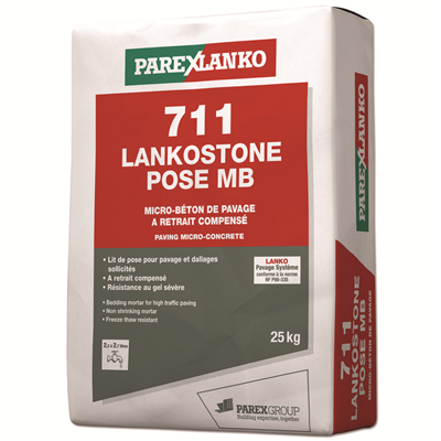 Micro-béton de pavage LANKOSTONE POSE MB 711 - Sac de 25 KG