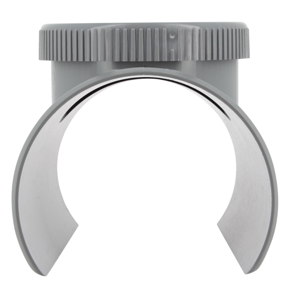 Selle de réparation à 90° pour tuyau de 100 mm Nicoll SLV109 avec bouchon de visite Ø 90 mm - PVC gris