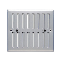 Grille d'aération réglable d'intérieur - 250  x 168 mm - Aluminium anodisé - Autogyre