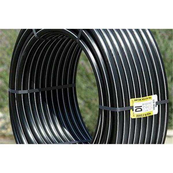 Tube PEHD irrigation PE80 noir bande blanche DRIPTENE - ⌀ 20 mm - 100,00 m