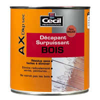 Décapant surpuissant pour bois AX Dkp sec Cecil - Sans rinçage - Incolore - Pot 2,5L
