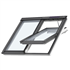 Fenêtre de toit Velux GGLS 2en1 - Rotation motorisée à énergie solaire - Vitrage confort - WhiteFinish - 151,0 CM x 118,0 CM