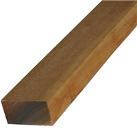 Lambourde de terrasse en bois exotique raboté - Classe 4 coloris naturel - 40x70 mm - Long.2,15 M