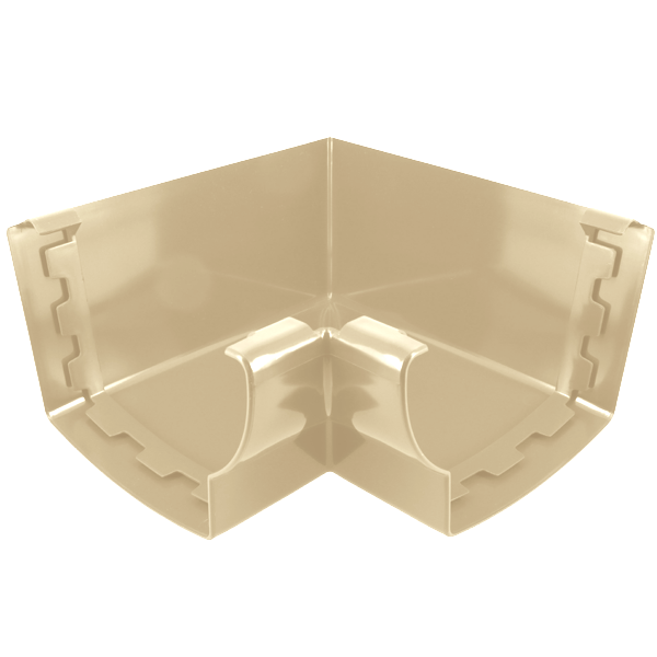 Angle intérieur à 90° Nicoll AEC38 à coller pour gouttière Ovation LG38 - Techtan Sable