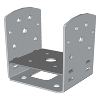 Connecteur en U pour la fixation de poteaux verticaux 140 x 140 mm sur vis de fondation - système Weasyfix