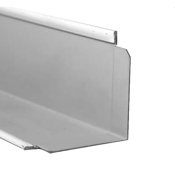 Cornière de rive à épaulement Knauf pour plafond suspendu - acier prélaqué blanc - 24 MM x 30 MM - long. 3,00 M