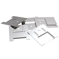 Clip inox pour fixation de lambris PVC de sous toiture - Boite de 100 pièces