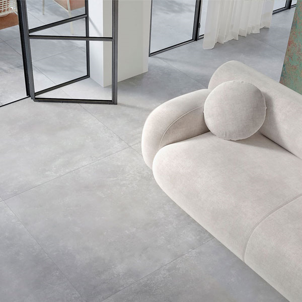 Carrelage sol intérieur antidérapant R11C effet béton en grès cérame - Urban - 30 x 60 cm - ép. 9 mm - Grey