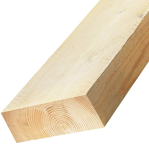 Bastaing en sapin d'import traité classe 2 - bois de charpente - 150 MM x 50 MM - longueur 3 M