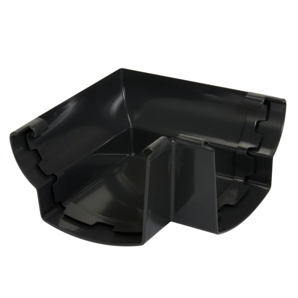 Angle intérieur Nicoll pour gouttière - Angle 90° - Longueur 169 mm - À coller - Techtan - Gris anthracite
