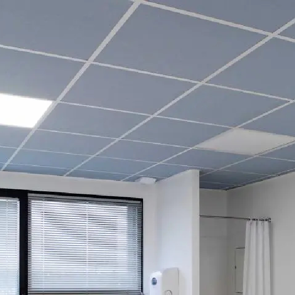 Dalle de faux plafond acoustique - Tonga 22 mm - Bords droits - Glacier - 600 MM x 1200,0 MM