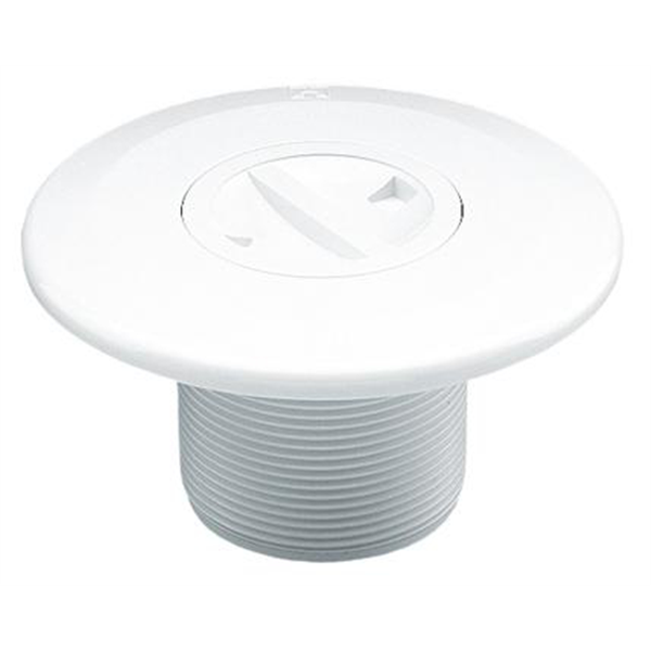 Prise balai pour piscine béton Astralpool - ABS blanc - filetage bouchon de 1 1/2" - 6 bar max