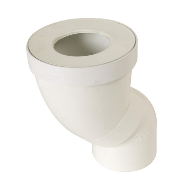 Pipe orientable Nicoll pour WC - Diamètre raccord 100 mm - PVC Blanc
