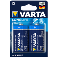 Piles alcalines High Energy D Varta LR20 - tension 1.5V - lot de 2 piles