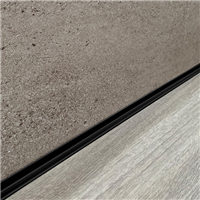 Profilé d'angle intérieur en L Gerflor pour dalle et panneau mural Revela - alu Noir - 12,0 MM x 12 MM - long. 2,60 M