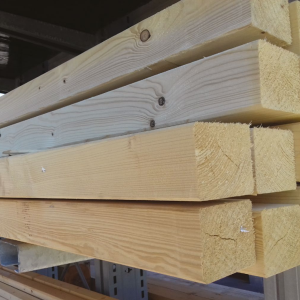 Bois massif abouté KVH en douglas - traité classe 2 incolore - C24 - 100 x 80 mm - longueur