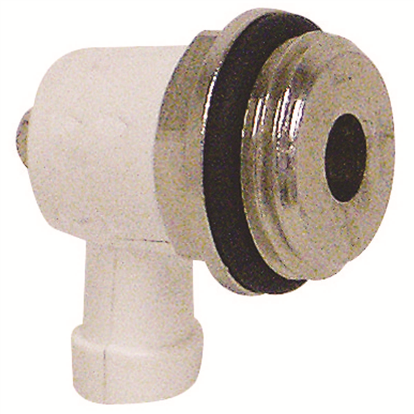 Robinet de vidange à tétine tournante laiton nickelé