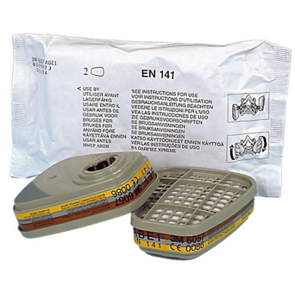 Filtre pour masque série 6000 classe A1Hg-P3R vapeurs organiques de mercure et de chlore - boîte de 4 filtres