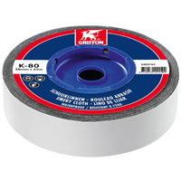 ROULEAU ABRASIF K-80 SPÉCIAL 25 M X 38 MM - GRAIN 120 - RÉSISTANT À L'EAU