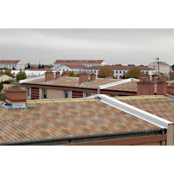 Plaque ondulée à 5 ondes en fibres-ciment - Plakfort 5 Ruralco flammée Terremidi - 0,92 M x 1,52 M