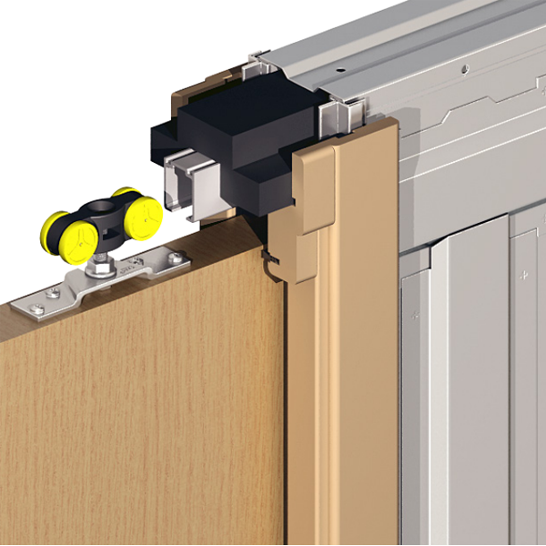 Châssis pour porte coulissante entre cloison Mantion SAF-INSIDE90 - porte en bois de 930 x 2040 mm