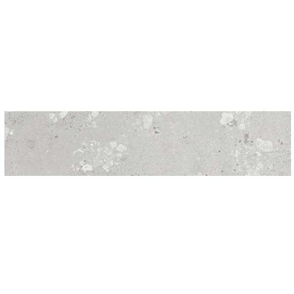 Plinthe carrelage effet terrazzo en grès cérame émaillé - Castone - 80,0 CM x  - ép. 10,00 MM - Gris ciment