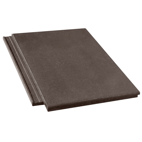 Tuile béton grand moule à aspect plat - Innotech - Brun - 42 x 33 cm