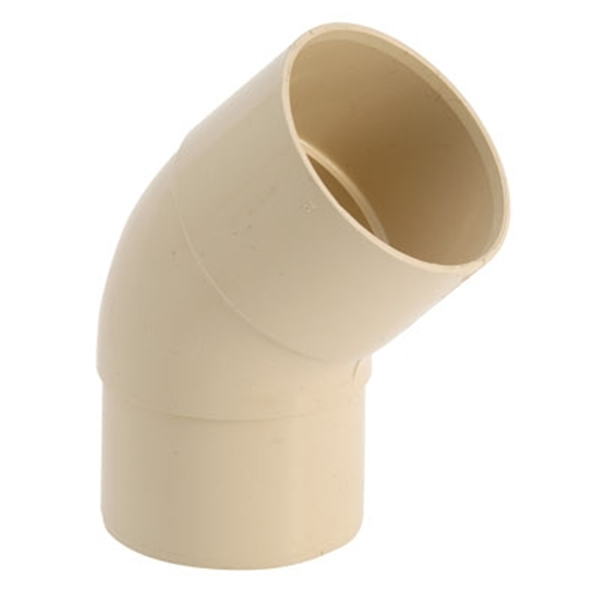 Coude gouttière mâle femelle 20° diamètre 80 mm coloris sable