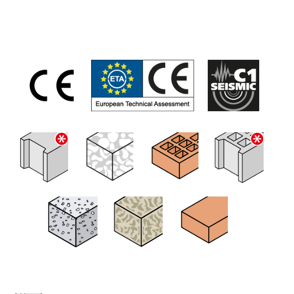 Cheville à frapper Isoplus avec vis pour isolant en façade de 100 à 110 mm - 8,0 MM x 160,0 MM - boîte de 100