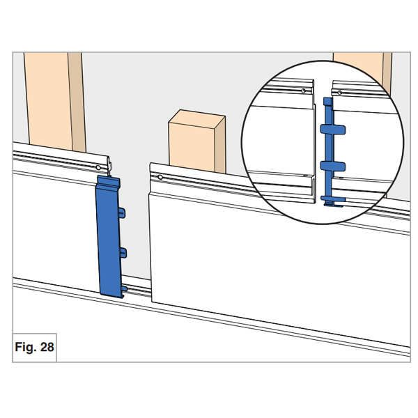 Jonction ISO-J en PVC pour lame de bardage Isocel Veiné Bois - Anthracite