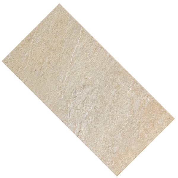 Carrelage extérieur en grès cérame émaillé effet pierre Fiordi - 60,4 CM x 30 CM - ép. 8,2 MM - Sand