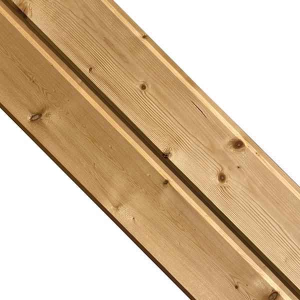 Lambris intérieur en sapin du nord petits nœuds finition naturelle - Profil élégie - 90 mmx12 mm - L.3850 mm