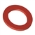 Joint d'étanchéité pour raccord 15 x 21 - Dimensions 12 x 18 x 1.5 mm - Fibre rouge - Lot de 10