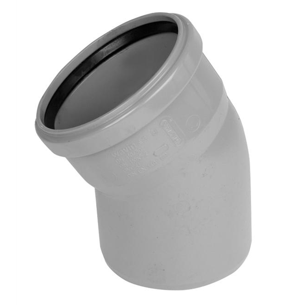 Coude PVC assainissement SDR 41 Mâle-Femelle 30° ⌀ 250,0 mm