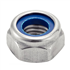 Ecrou hexagonal indesserable (frein) DIN985 lubrifié inox A2 M10 - boîte de 100