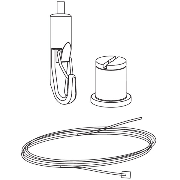 Kit câble ajustable Connect pour plafond flottant - hauteur 1500 mm - Boîte de 24