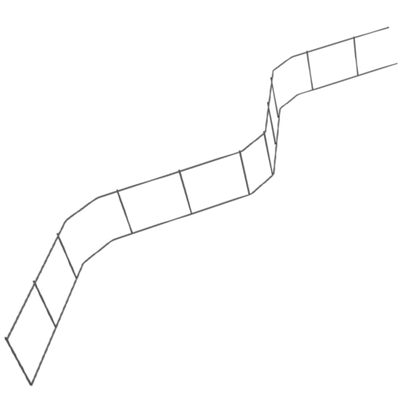 Distancier à barrettes en acier pour nappe de treillis soudé - hauteur 70 MM - longueur 2 M