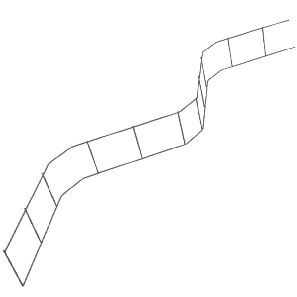 Distancier à barrettes en acier pour nappe de treillis soudé - hauteur 90 MM - longueur 2 M