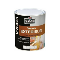 Peinture pour bois Cecil Professionnel blanc brillant 2,5L, Peinture bois