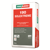Ragréage 190 SOLEXTREME sans tension P3 - 1 à 30 mm - Spécial rénovation - Sac de 25 KG