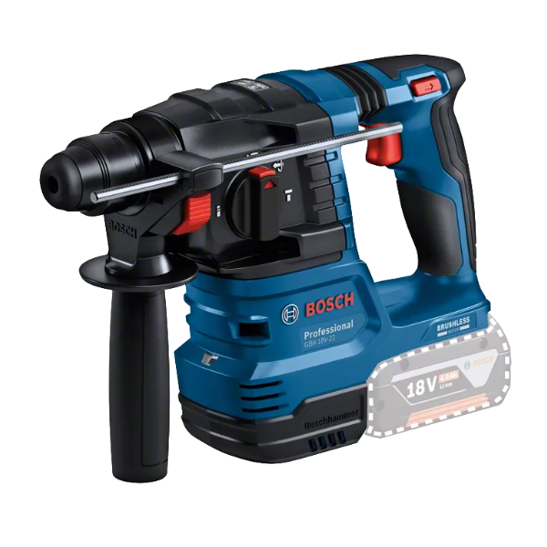 Ensemble de 3 machines Bosch GSR 18V-55 GWS 18V-7 et GBH 18V avec 2 batteries 4 Ah et chargeur