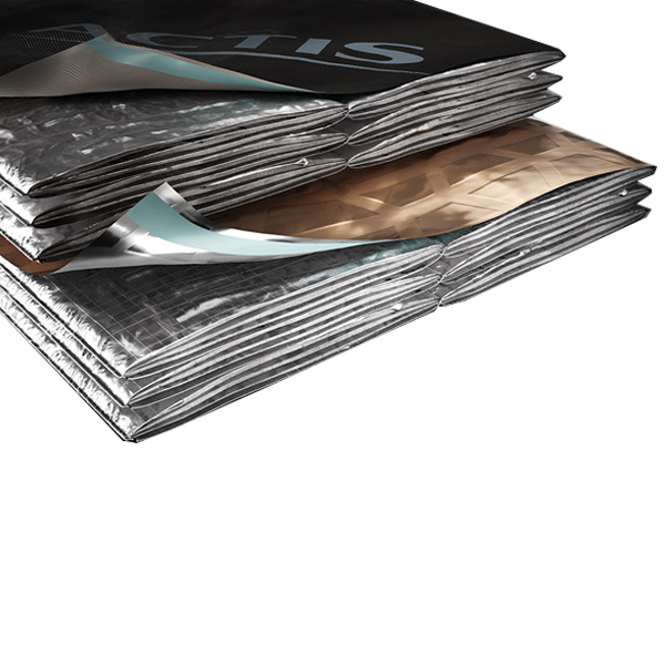 Isolant réflecteur alvéolaire pour toiture et combles - Triso-toiture - R = 6,35 m².K/W - 1,60 x 10 m - ép. 170 mm