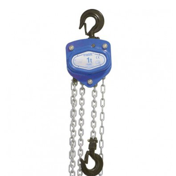 Palan manuel à chaîne Tralift CMU 1000 kg - 1 brin - hauteur levée 3 m - Tractel