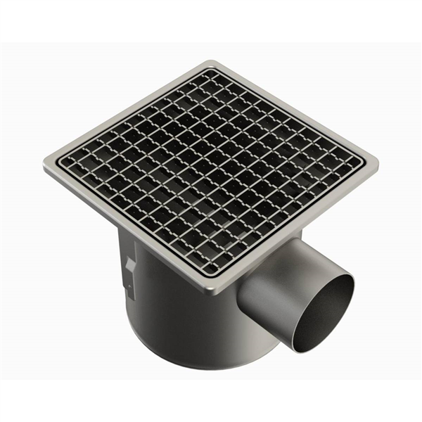 SIPHON 255X255 SORTIE LAT 100 MM CAILLEBOTIS PANIER 25100ELP